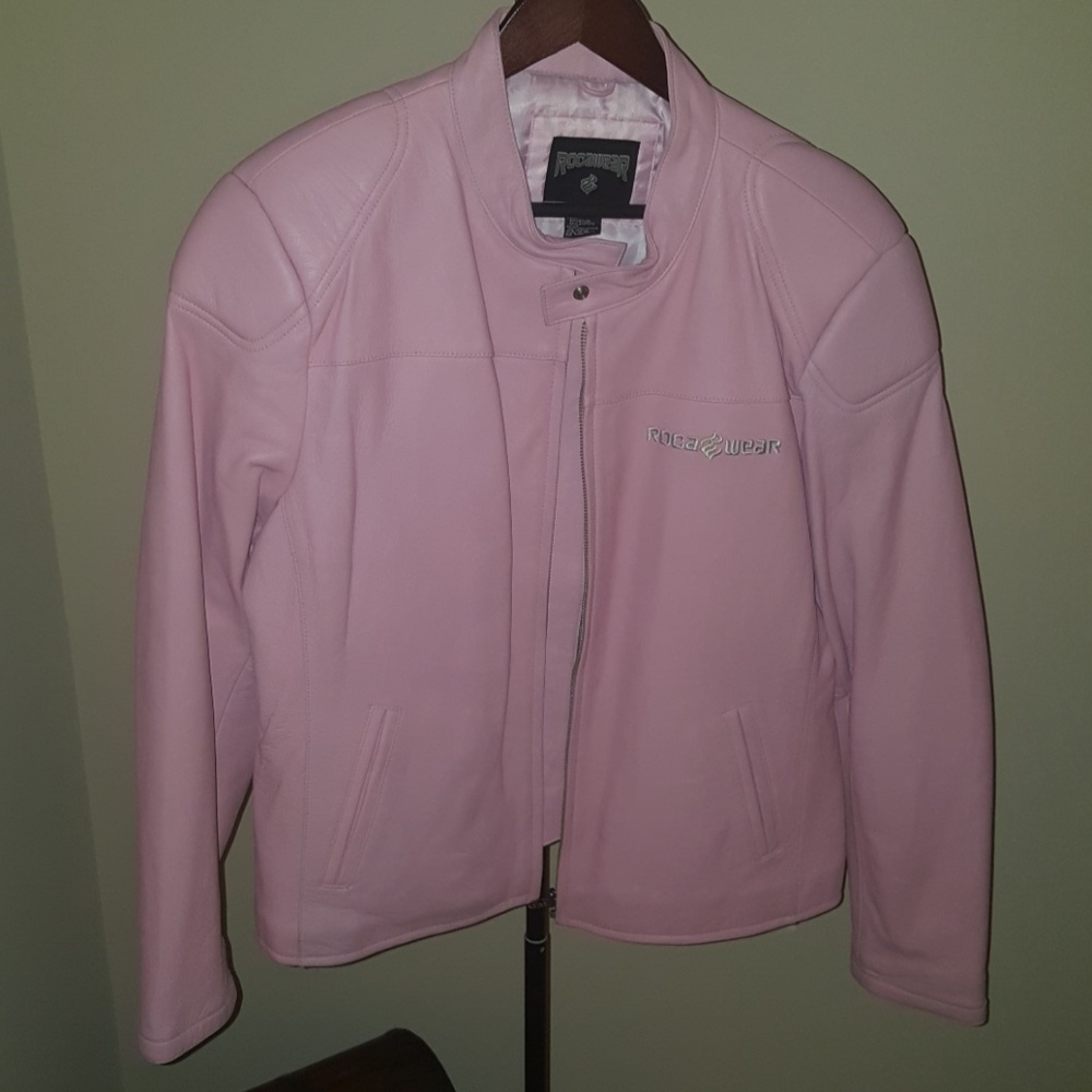 Rocawear, Leather, Motorcycle Jacket (Size 2XL)